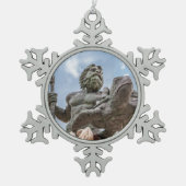 King Neptune 2 Tin Sneeuwvlok Ornament (Voorkant)