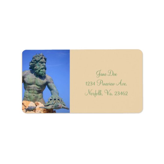 King Neptune door Shirley Taylor Etiket (Voorkant)