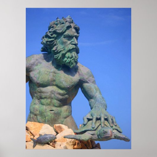 King Neptune door Shirley Taylor Poster (Voorkant)