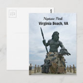 King Neptune Park, Virginia Beach, VA Briefkaart (Voorkant / Achterkant)