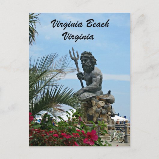 King Neptune Park, Virginia Beach, VA Briefkaart (Voorkant)