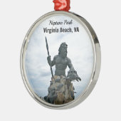 King Neptune Park, Virginia Beach, VA Metalen Ornament (Links)
