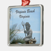 King Neptune Park, Virginia Beach, VA Metalen Ornament (Links)