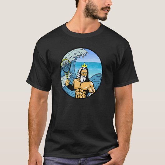 King Neptune Plays Tennis T-shirt (Voorkant)