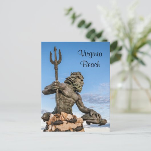 King Neptune Statue Briefkaart (Staand voorkant)