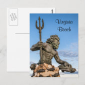King Neptune Statue Briefkaart (Voorkant / Achterkant)