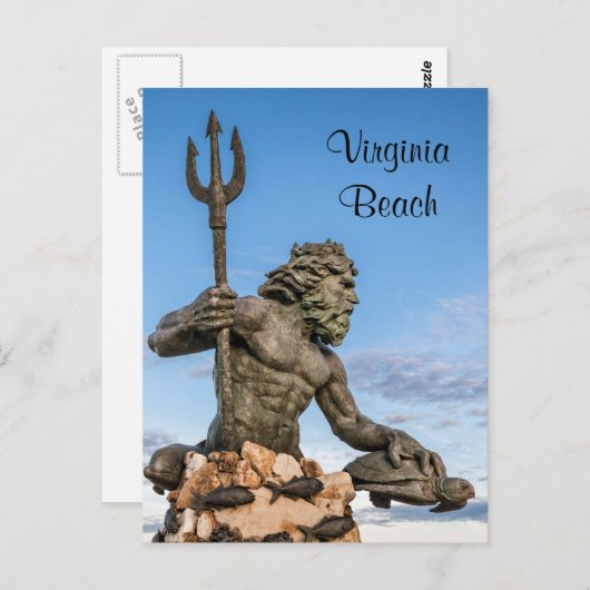 King Neptune Statue Briefkaart (Voorkant / Achterkant)