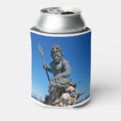 King Neptune Statue op Virginia Beach Blikjeskoeler (Blikje Achterkant)