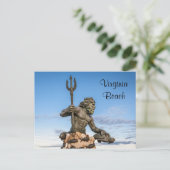 King Neptune Statue Postcard Briefkaart (Staand voorkant)