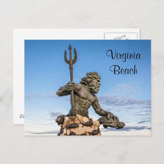 King Neptune Statue Postcard Briefkaart (Voorkant / Achterkant)