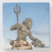 King Neptune Stenen Onderzetter (Voorkant)