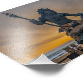 King Neptune Virginia Beach bij Sunrise Foto afdru Foto Afdruk (Hoek)