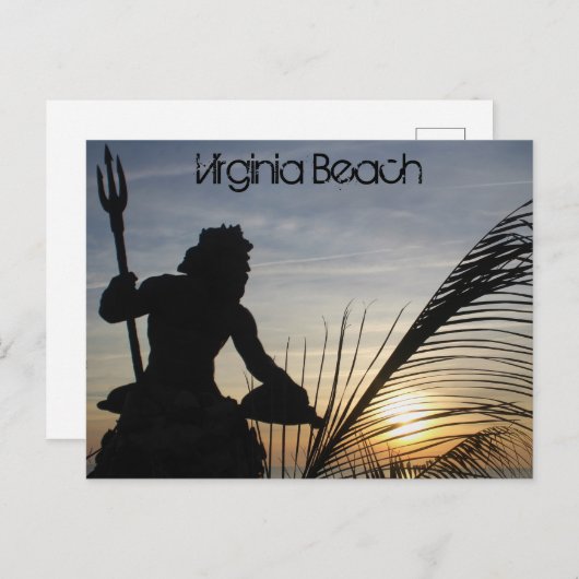 King Neptune Virginia Beach briefkaart (Voorkant / Achterkant)