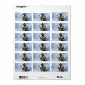 King Neptune Virginia Beach Statue Etiket (Full Sheet)