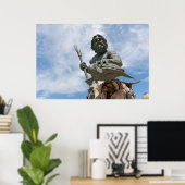 King Neptune Virginia Beach Statue Poster (Thuiskantoor)