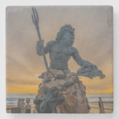 King Neptune Virginia Beach Stone Onderzetter (Voorkant)