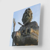 King Neptune Virginia Beach Vierkante Klok (Hoek)