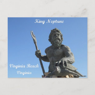 King Neptune, Virginia Beach, Virginia Briefkaart