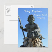 King Neptune, Virginia Beach, Virginia Briefkaart (Voorkant / Achterkant)
