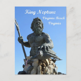 King Neptune, Virginia Beach, Virginia Briefkaart