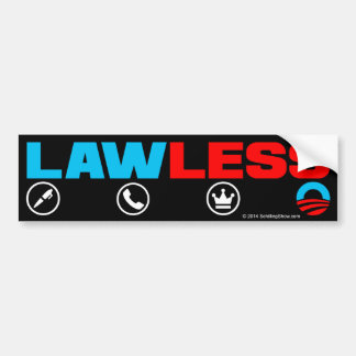King Obama Lawless Bumpersticker