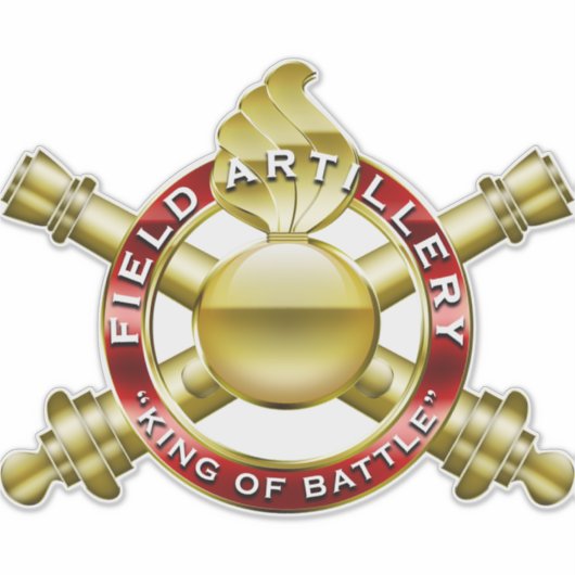 King of Battle Custom-Cut Vinyl Sticker (Voorkant)