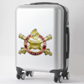 King of Battle Custom-Cut Vinyl Sticker (Koffer)