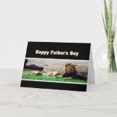 King of Beasts Happy Vaderdag Kaart (Voorkant)