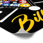 King of Billiards Pool Snooker Biljart Rack Cue Poster (Hoek)