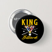 King of Billiards Pool Snooker Biljart Rack Cue Ronde Button 5,7 Cm (Voorkant /achterkant)