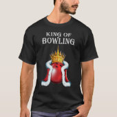 King Of Bowling Fan Young Man Bowler Bowling King T-shirt (Voorkant)