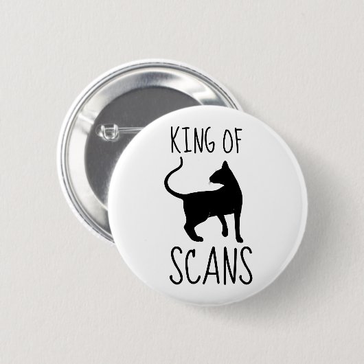 King of CAT Scans Ronde Button 5,7 Cm (Voorkant /achterkant)