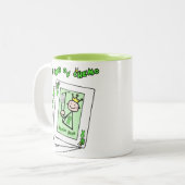 King of Chemo Tweekleurige Koffiemok (Voorkant links)