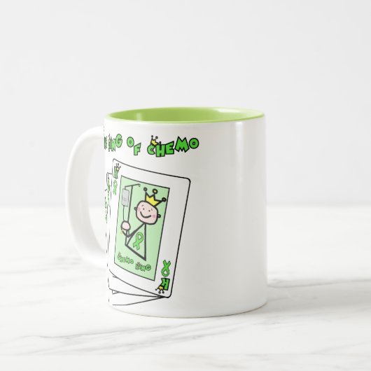 King of Chemo Tweekleurige Koffiemok (Voorkant links)