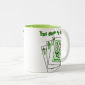 King of Chemo Tweekleurige Koffiemok (Voorkant rechts)