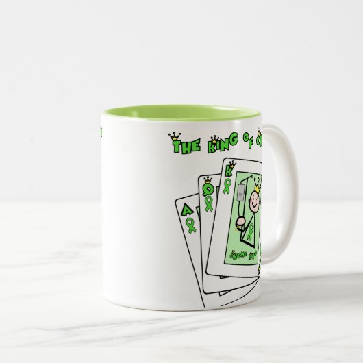 King of Chemo Tweekleurige Koffiemok (Voorkant rechts)