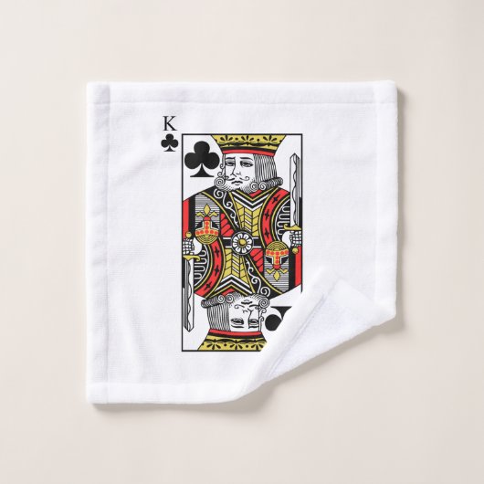 King of Clubs Bad Handdoek (Wasdoekje)