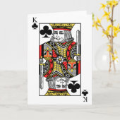 King of Clubs Kaart (Gele Bloem)
