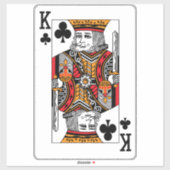 King of Clubs Sticker (Vel)