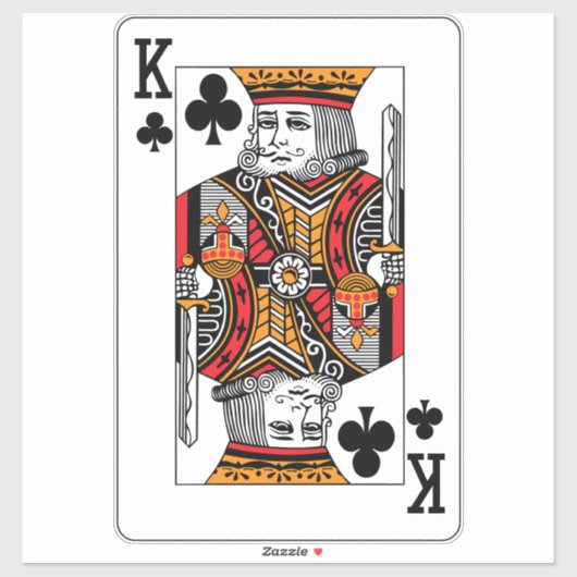 King of Clubs Sticker (Vel)