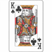 King of Clubs Sticker (Voorkant)
