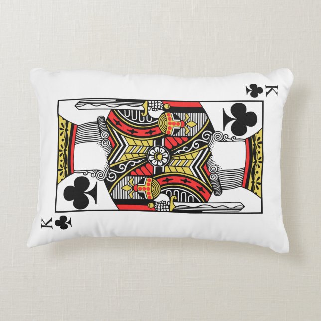 King of Clubs - Voeg je Afbeelding toe Accent Kussen (Achterkant)