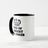 King Of Dad Jokes Mok - Grappig Vaderdag Gift (Voorkant links)