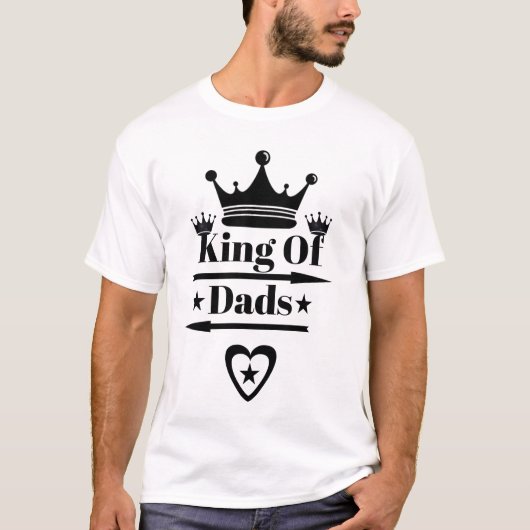 King of Dads Bold Crown Graphic Mannen T-shirt (Voorkant)