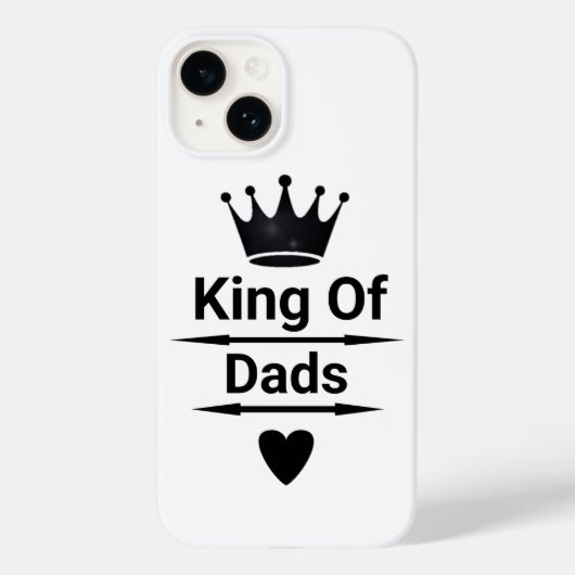 King of Dads Crown cadeau Hoesje voor hem (Achterkant)