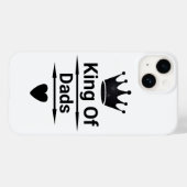 King of Dads Crown cadeau Hoesje voor hem (Achterkant (horizontaal))