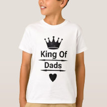 King of Dads Kinderen T-shirt Leuk Vaderdag cadeau