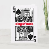 King Of Dads Spelen Kaart Happy Vaderdag Kaart (Voorkant)