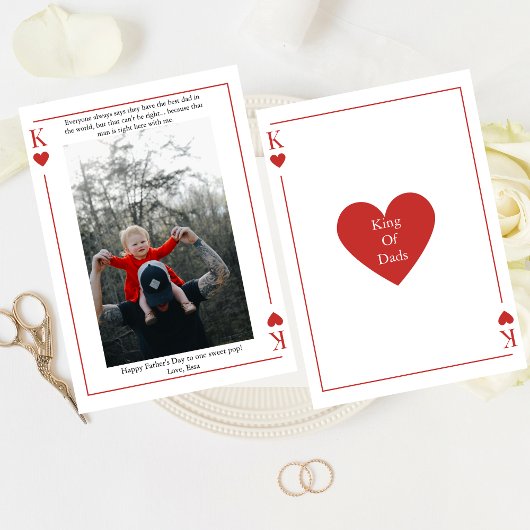 King Of Dads Spelen Kaart Happy Vaderdag Kaart