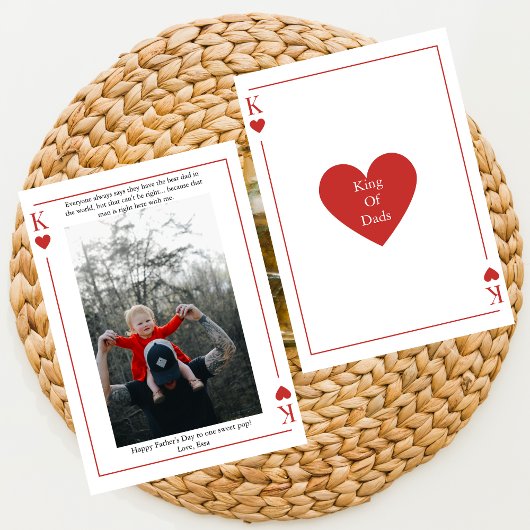 King Of Dads Spelen Kaart Happy Vaderdag Kaart